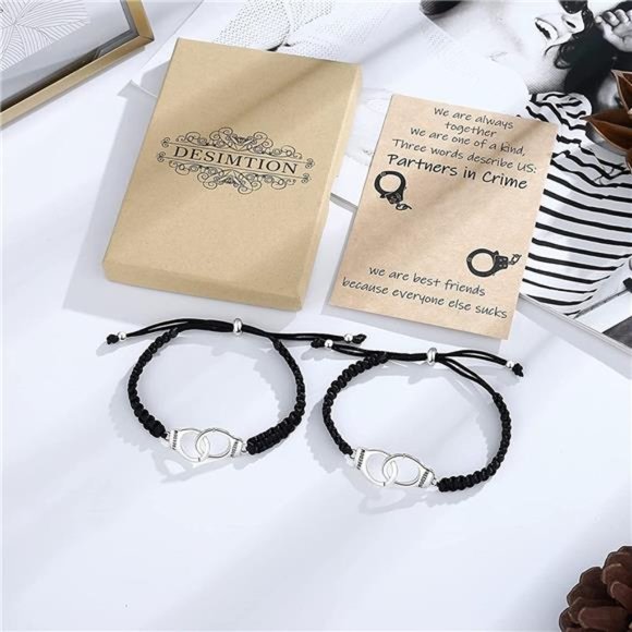 DESIMTION Best Friend Christmas Gifts for Women Friendship Bracelets for 2/3/4 - Picture 2 of 6